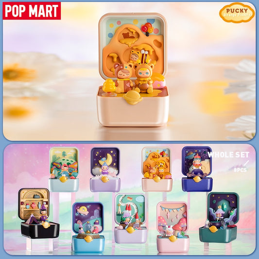 POP MART Pucky Strange Stars Series Scene Set Mystery Box 1PC/8PCS Action Figurine Blind Box