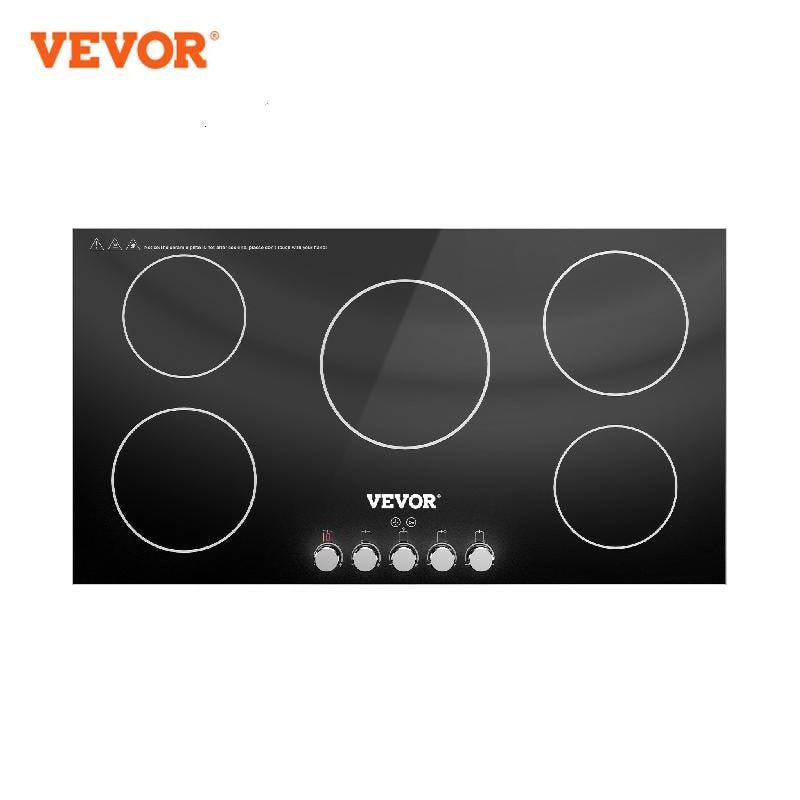 VEVOR 2/4/5 Burners Built-in Induction Stove Top 11/12/30/35 inch 120/220V Ceramic Glass Electric Cooktop with 9 Power Levels