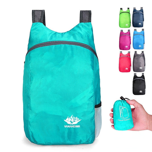 Outdoor 20L Foldable Backpack Waterproof Portable Folding Bag Ultralight Outdoor Pack Travel Hiking Camping Bag for Women Men