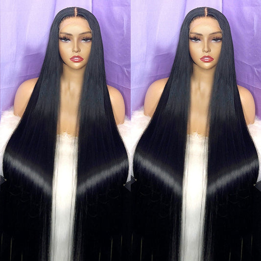 13x4 13x6 Straight Lace Front Wig HD Transparent Brazilian Human Hair Wigs For Women  Human Hair PrePlucked Hairline