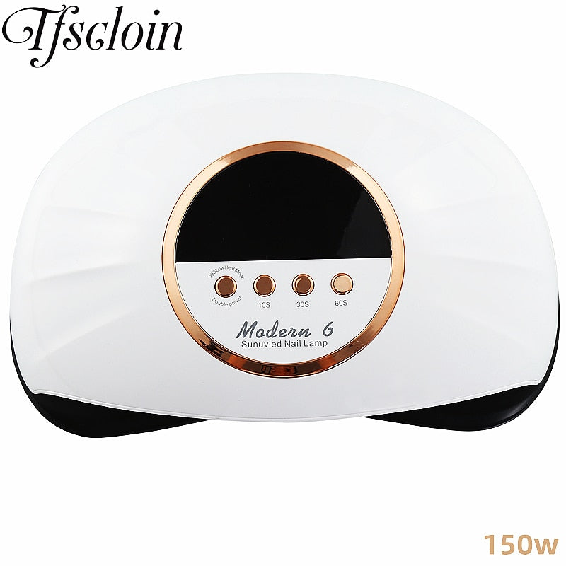 54/150/280W UV LED Nail Lamp Nail Dryer For Manicure Drying All Nail Polish With 10/30/60/90S Timer Auto Sensor Led Time Display