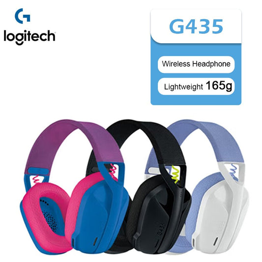 Logitech G435 LIGHTSPEED Bluetooth Wireless Gaming Headset Surround Sound Headset Over-Ear For PC Laptop Games And Music