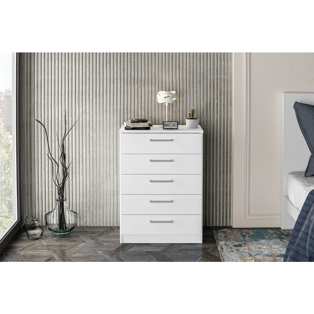 Juliette Modern 5 Drawer Dresser,Wood Composite