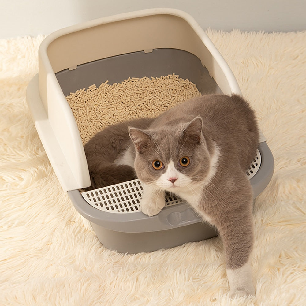 Cat Litter Box Anti-Splashing Semi-Closed cats Toilet