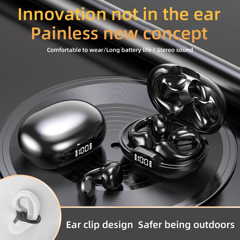 S12 Wireless Bluetooth Earphones Headphones Outdoor Sports Headset 5.3 With Charging Bin Display Touch Control Earbuds for Muisc