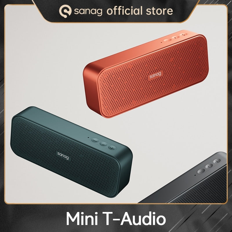 Sanag X15 Mini Desktop Subwoofer Sleek Metal Body T-Audio High-resolution Wireless Bluetooth Speaker Better Bass Sound