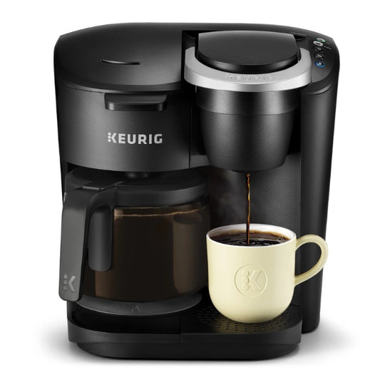 Keurig Coffee Makers Kitchen Appliances K-Duo Essentials Single Serve K-Cup Pod &amp; Carafe Coffee Maker Black