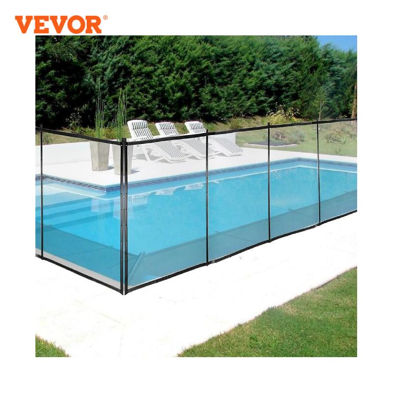 VEVOR Swimming Pool Fence Inground Pools Safety Fence Gate Kit Garden Patio 340gsm Grid Cloth Removable DIY Pool Fencing Barrier