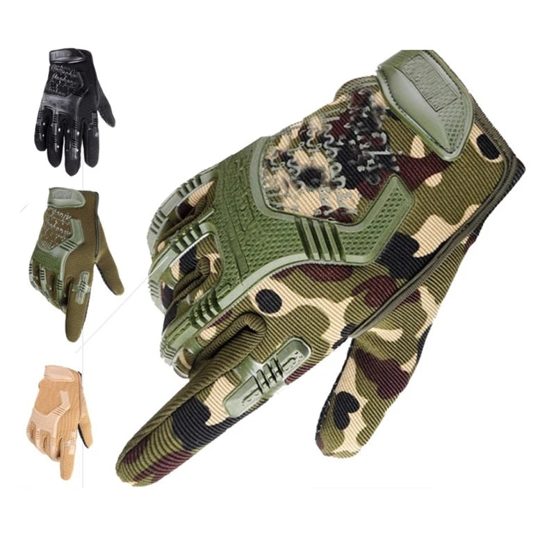 Tactical Military Gloves Half Finger Paintball Airsoft Shot Combat Anti-Skid Men Bicycle Full Finger Gloves Protective Gear