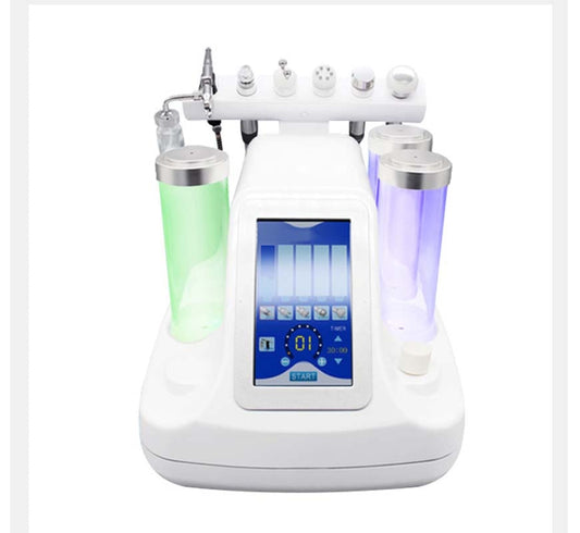 6 in 1 Vacuum Face Cleaning Hydro Water Oxygen Jet Peel Machine Peel Clean Skincare Lift And Tighten Blackheads Device