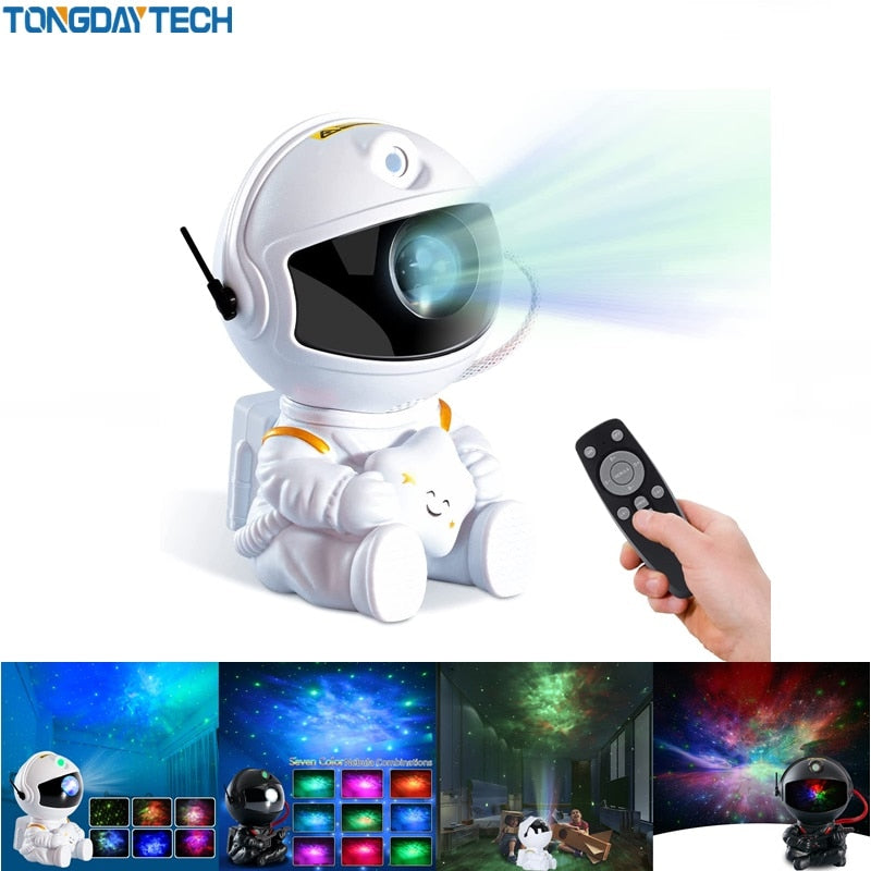 Galaxy Star Projector LED Night Light Starry Sky Astronaut Porjectors Lamp For Decoration Bedroom Home Decorative Children Gifts