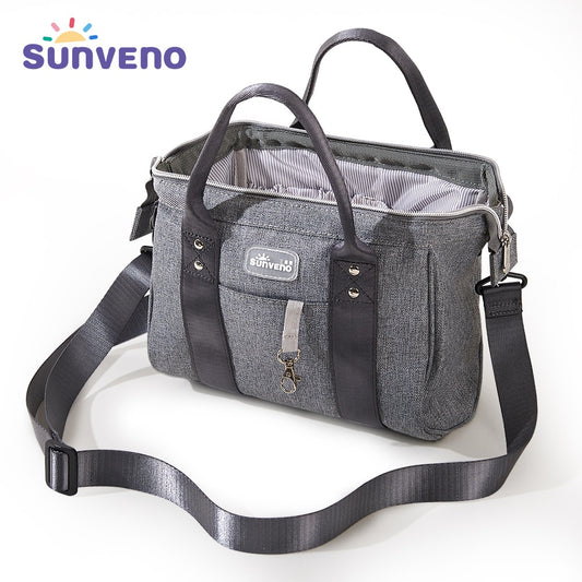 Sunveno Multi-Function Diaper Bag for Short Trips Stylish Durable Baby Bag for Parents Mommy Shoulder Bag Crossbody Carry