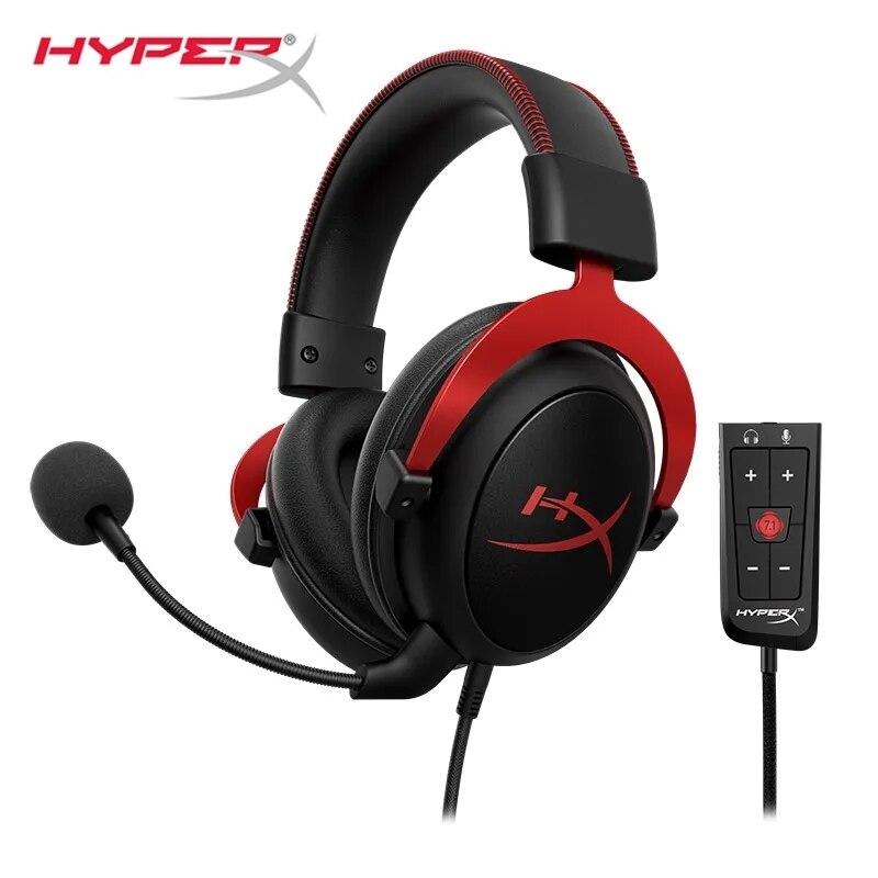 Original HyperX Cloud 2 II Gaming Wire Headset With HiFi 7.1 Surround Sound Microphone Gaming Headphone For PC PS4