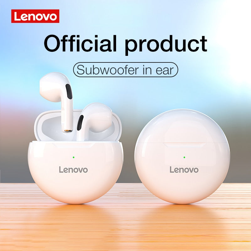 Lenovo LivePods HT38 TWS Bluetooth Earphone Mini Wireless Earbuds with Mic for iPhone Xiaomi Sport Waterproof 9D Stere Headphone