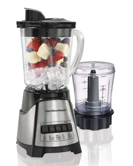 Hamilton Beach 58149C Multi-Function Blender with Glass Jar and Chopper